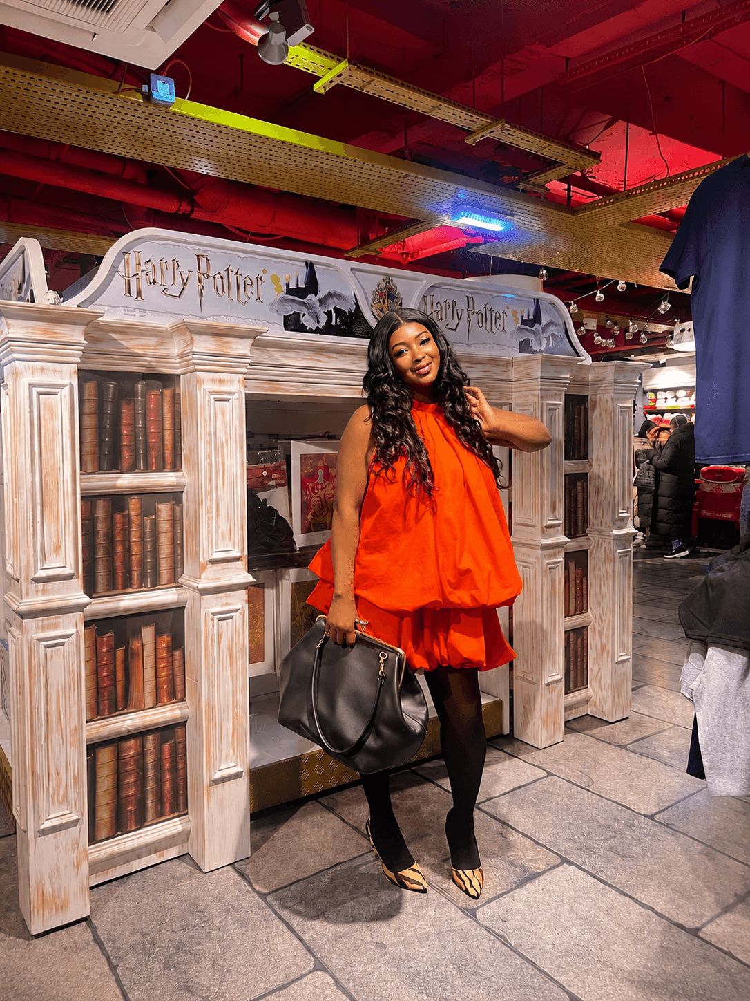 Tangerine Bubble Mini Dress